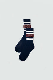 Socks Navy- Grey  (2 pairs)