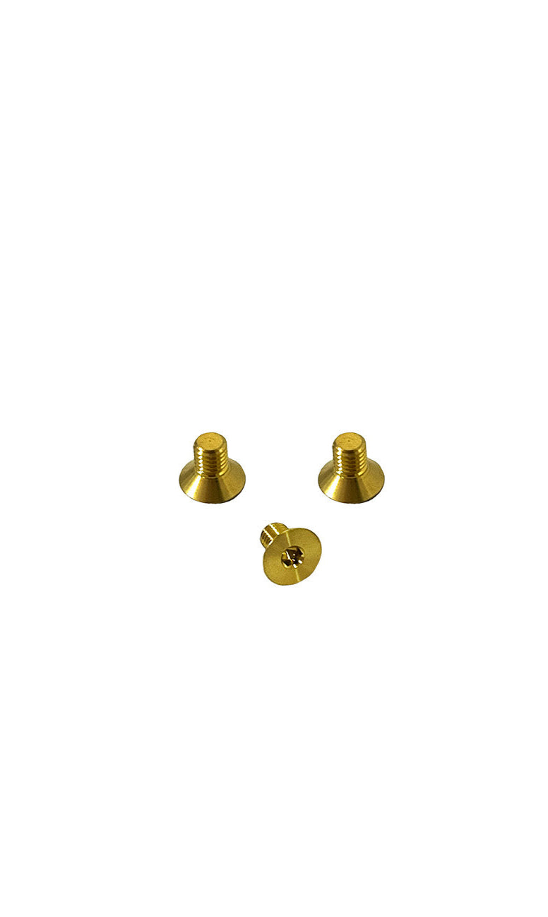 Compact drop out brass screws (3 pcs set)